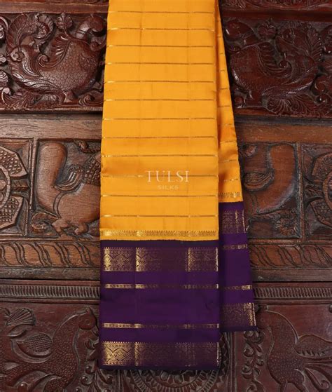Buy Yellow Kanjivaram Silk Saree T560582