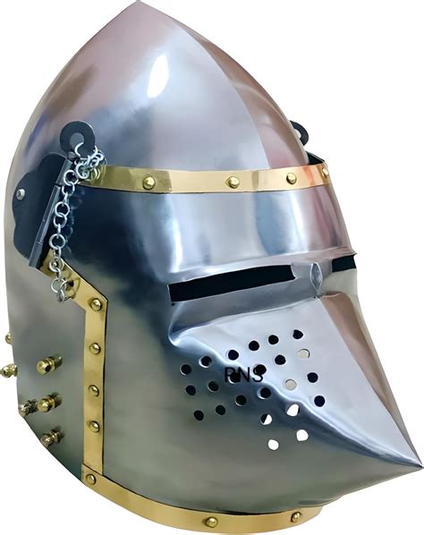 Amazon.com: Real Nautical Store Medieval Hounskull Pigface Bascinet 18g ...