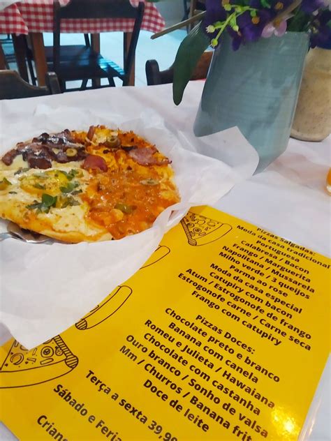 Menu at Master Pizza pizzeria, Manaus