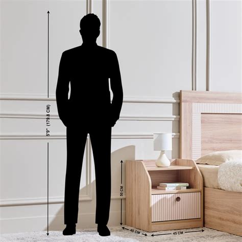 Buy Lexus Bedside Table with Drawer - Oak from Home Centre at just INR ...