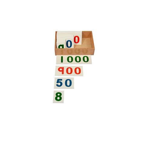Buy Kidken Montessori Large Number Cards 1 to 1000 Learning Box ...