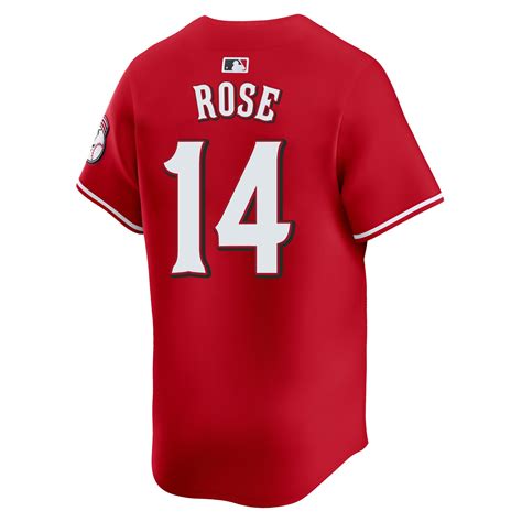 Pete Rose Cincinnati Reds Red Alternate Limited Jersey - All Stitched ...