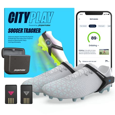Playermaker Cityplay Soccer Tracker Kit Medium Blue Medium Straps Smart ...