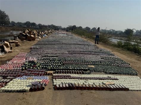 Ahmedabad Rural Police Destroy Rs 2.22 Crore Liquor Stock | Aslali Seized