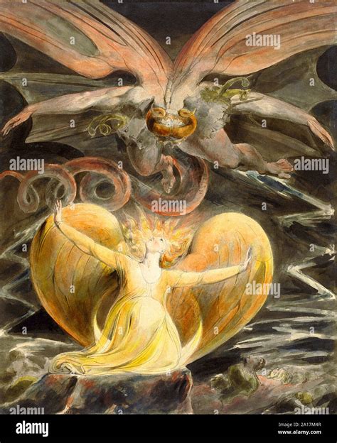 The Great Red Dragon and the Woman Clothed with Sun (1805) by William ...
