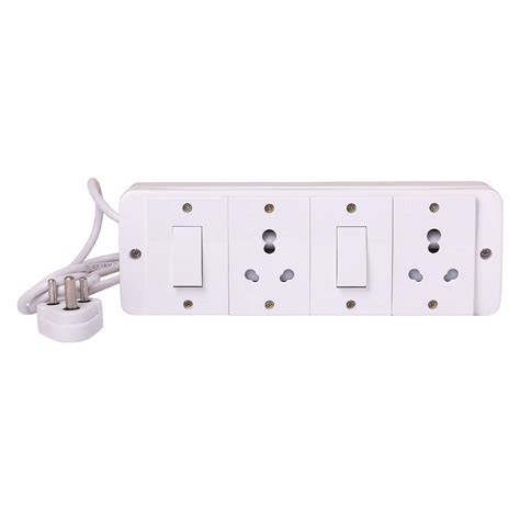 Mr. BAHUL Power Strip Extension Multi Outlet Board Fitted with 2 Anchor ...