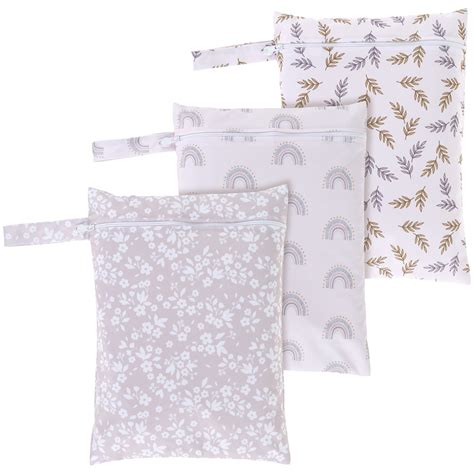 3Pcs Wet Dry Bags with Zipper Closure Waterproof Wet Storage Bag Large ...