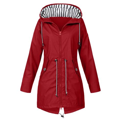 Customer reviews for KDFJPTH Womens Rain Jacket With Hood Lightweight ...