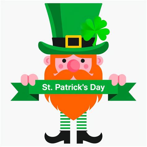 Cheerful Leprechaun with Pot of Gold St. Patrick's Day Card - Playground