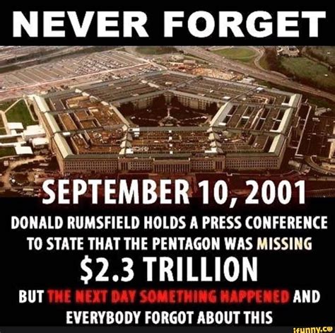 SEPTEMBER 10,2001 DONALD RUMSFELD HOLDS A PRESS CONFERENCE TO STATE ...