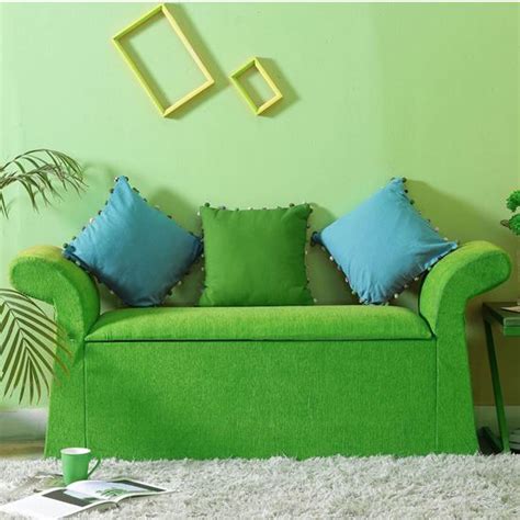 Buy Almondo Sofa Bench Green Online in India | The Home Dekor