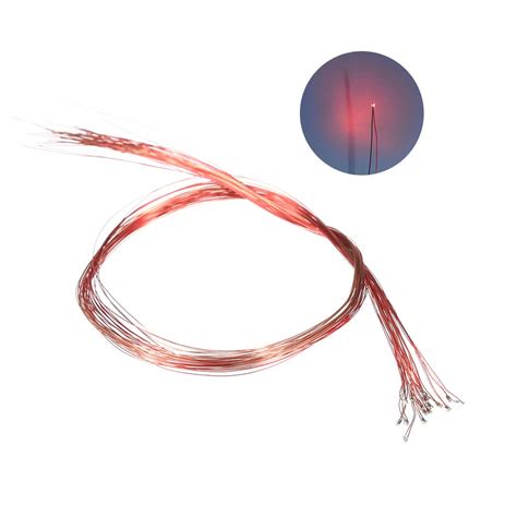 NEE 20Pcs 0402 Pre-Welded 3V 220mm M-icro Litz Wired Leads S-MD L-ED ...