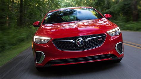 Download 2018 Buick Regal Sportback Gs In Sporty Red Wallpaper | Wallpapers.com