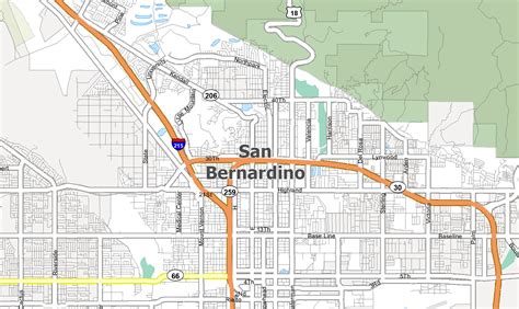 San Bernardino Map, California - GIS Geography