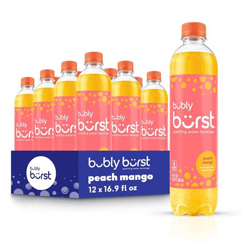 bubly burst, Peach Mango, 16.9 FL Oz Bottles Pack of India | Ubuy