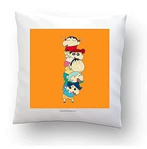 Buy CRAFT MANIACS Shinchan Friend Pyramid 16*16 INCHES Pillow with ...