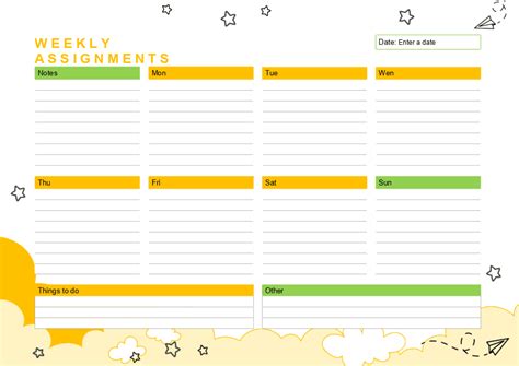 Weekly Planner Example 的图像结果