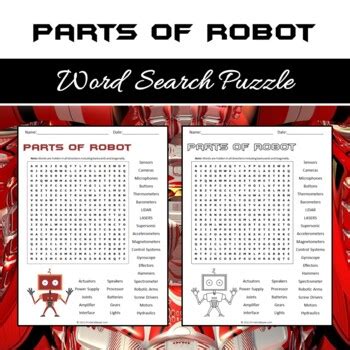 Robot Word Search Printable 的图像结果