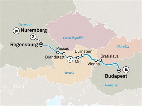 Nurenburg River Danube Map