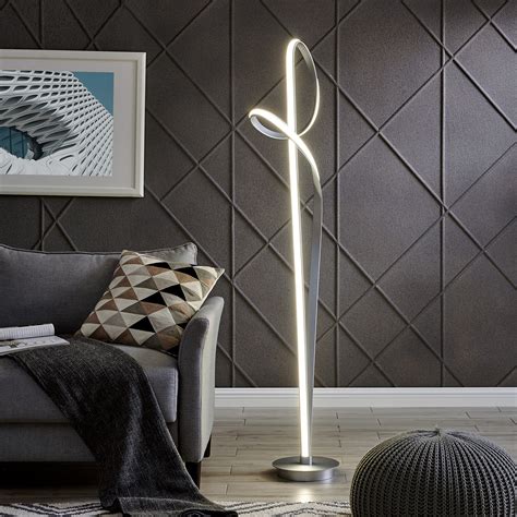 Silver LED Budapest Floor Lamp - Finesse Decor - Touch of Modern