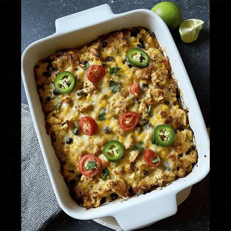 mexican chicken veggie casserole