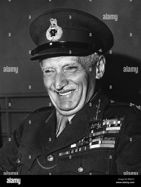 Field Marshall Montgomery of Alemein WW2 second world war general of ...