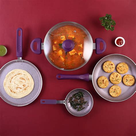 Wonderchef Royal Velvet Purple Set | Elegant Cookware – Wonderchef India