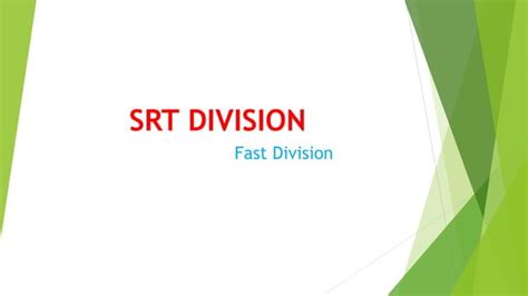 SRT Algorithm Division 的图像结果