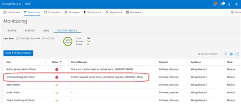 PowerStore: System Health Check has detected remnants of failed NDU ...