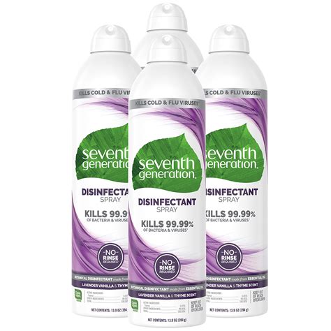 Seventh Generation Disinfectant Spray Lavender Vanilla & Thyme 13.9oz ...