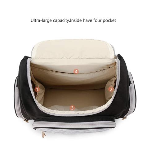 Monochrome Quilted Comfort Diaper Bag – babyaroosa