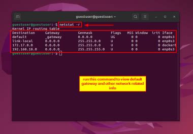 Image result for Gateway Linux Command