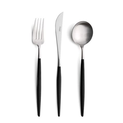 Goa Black Matt Stainless Steel Cutlery Set by Cutipol | Spacio