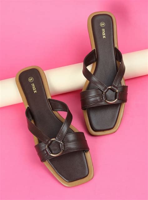 Buy Women Solid Flat Sandals Online at just Rs. 699.0 - 1000014270426 ...