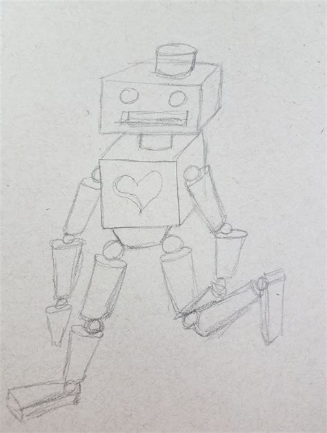 How To Draw A Robots Using A Shape Easily Step By Step 的图像结果