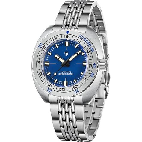 Pagani Design 1719 Men's 42 mm Automatic Wristwatch with Stainless Ste ...