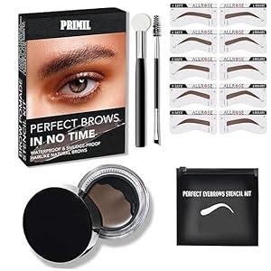 Buy Eyebrow Stamp Stencil Kit, Hair Loss for Natural looking Powder ...