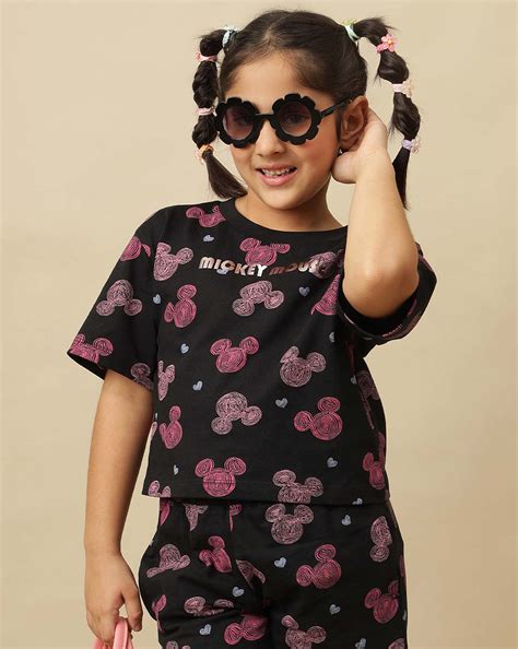 Mickey & Friends Printed Boxy Fit Tshirt For Girls – Kidsville