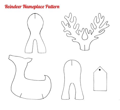 Printable Wooden Reindeer Pattern - Printable Board Games