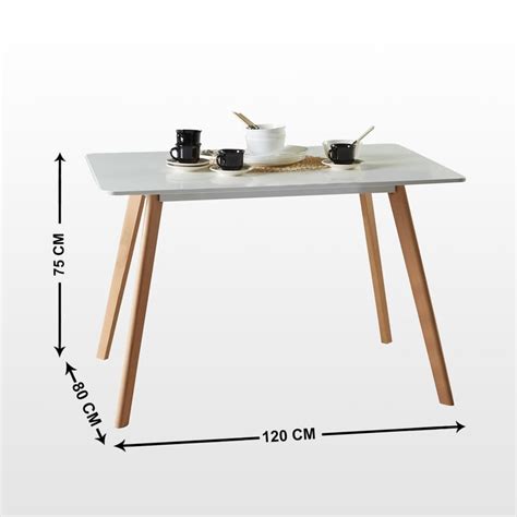 Buy Meadow White 4 Seater Dining Table Set with Chairs from Home Centre ...