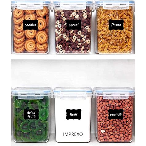 Buy IMPREXO Airtight Plastic Microwave Safe Food Storage Containers Set ...