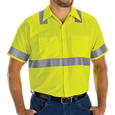 Red Kap Mens Hi-Visibility Short Sleeve Color Block India | Ubuy