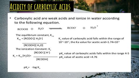 Carboxylic acids and their general characteristics. | PPTX