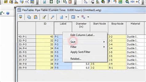 WaterCAD Tutorial From GIS Data 的图像结果