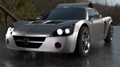 Opel Speedster 3D Render, Digital Art by Semuel90