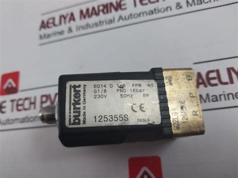 Burkert 6014 D 1,5 Fpm Ms General Purpose Valve 230V 50Hz 8W – Aeliya ...