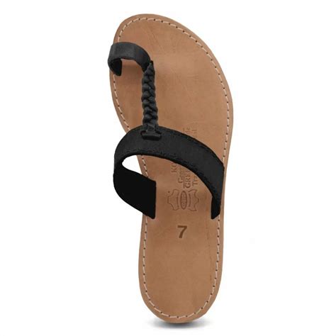 Women Leather Sandals Kouros & Iris 51, Black