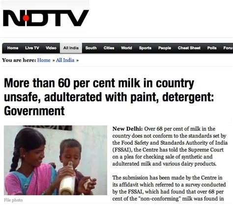 Understanding Milk Adulteration in India