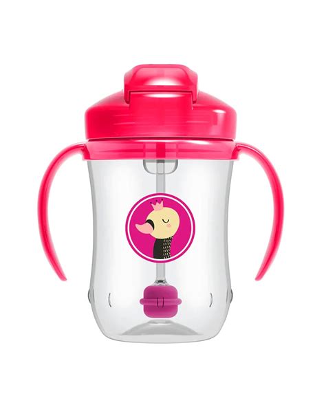 Dr. Brown's Baby's First Straw Cup-With Handles-Pink-270 ml-Extra 5% ...