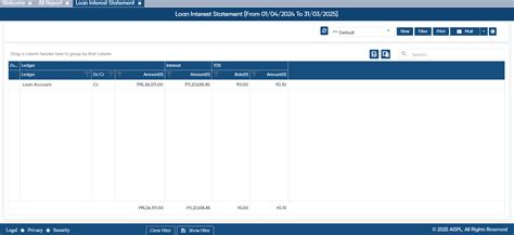 Loan Interest Statement